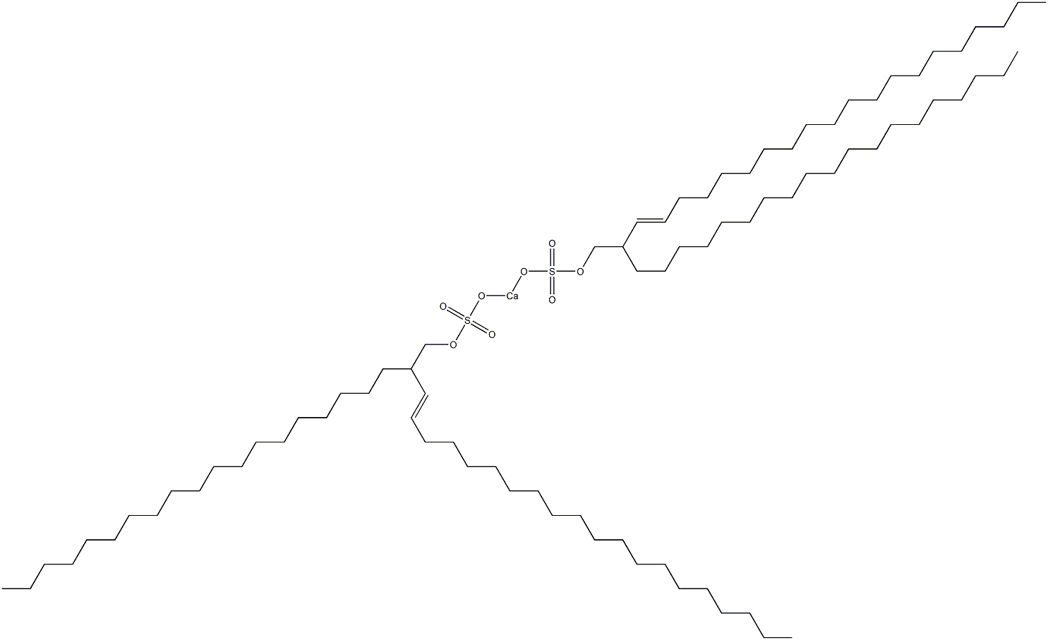 Bis(2-nonadecyl-3-docosenyloxysulfonyloxy)calcium Struktur