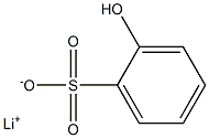 2-Hydroxybenzenesulfonic acid lithium salt Struktur