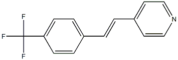 4-[2-[4-(Trifluoromethyl)phenyl]ethenyl]pyridine Struktur