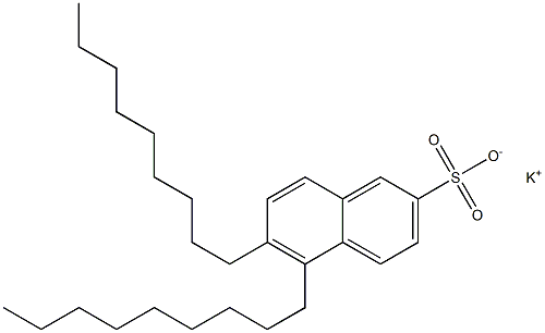 5,6-Dinonyl-2-naphthalenesulfonic acid potassium salt Struktur