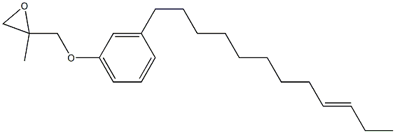 3-(9-Dodecenyl)phenyl 2-methylglycidyl ether Struktur