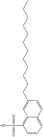 7-Dodecyl-1-naphthalenesulfonic acid Struktur