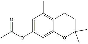 3,4-Dihydro-2,2-dimethyl-5-methyl-7-acetoxy-2H-1-benzopyran Struktur