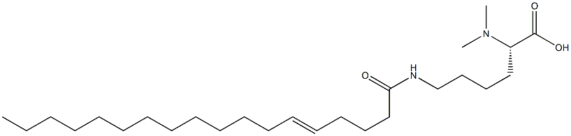 N6-(5-Octadecenoyl)-N2,N2-dimethyllysine Struktur