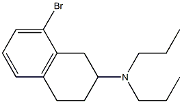 N,N-Dipropyl-8-bromo-1,2,3,4-tetrahydro-2-naphthalenamine Struktur