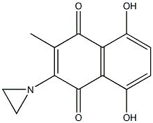 2-(Aziridin-1-yl)-5,8-dihydroxy-3-methylnaphthalene-1,4-dione Struktur