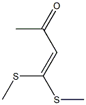 3-Oxo-1-butenal dimethyldithioacetal Struktur