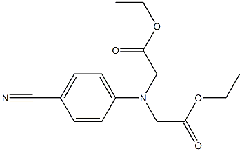 N-(4-Cyanophenyl)iminodiacetic acid diethyl ester Struktur