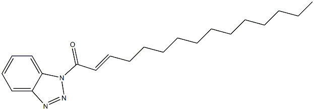 1-(2-Pentadecenoyl)-1H-benzotriazole Struktur