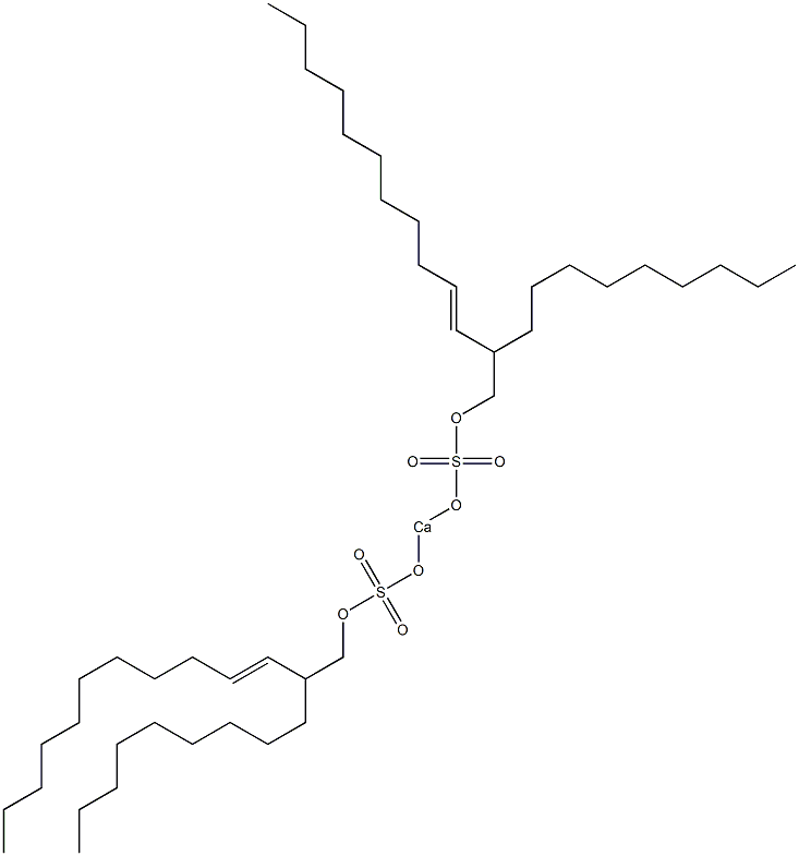 Bis(2-nonyl-3-tridecenyloxysulfonyloxy)calcium Struktur