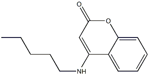 4-[Pentylamino]-2H-1-benzopyran-2-one Struktur