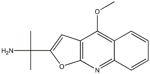 2-(1-Methyl-1-aminoethyl)-4-methoxyfuro[2,3-b]quinoline Struktur