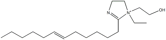 2-(6-Dodecenyl)-1-ethyl-1-(2-hydroxyethyl)-2-imidazoline-1-ium Struktur