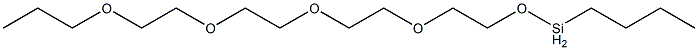 Butyl[2-[2-[2-(2-propoxyethoxy)ethoxy]ethoxy]ethoxy]silane Struktur