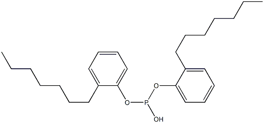 Phosphorous acid di(2-heptylphenyl) ester Struktur