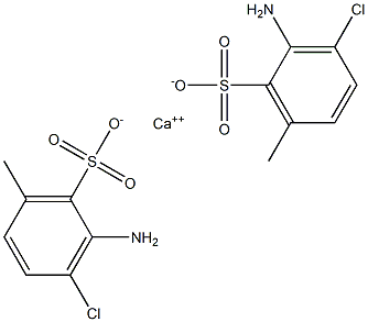 Bis(2-amino-3-chloro-6-methylbenzenesulfonic acid)calcium salt Struktur