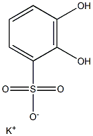 2,3-Dihydroxybenzenesulfonic acid potassium salt Struktur