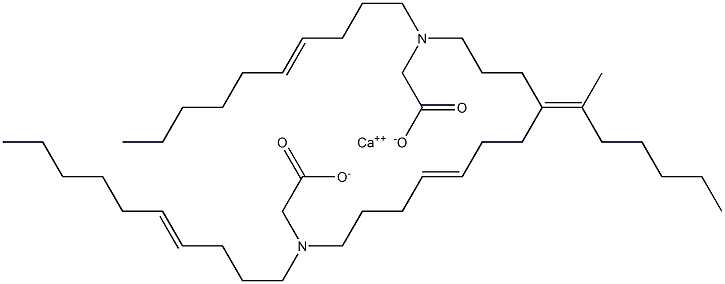 Bis[N,N-di(4-decenyl)glycine]calcium salt Struktur