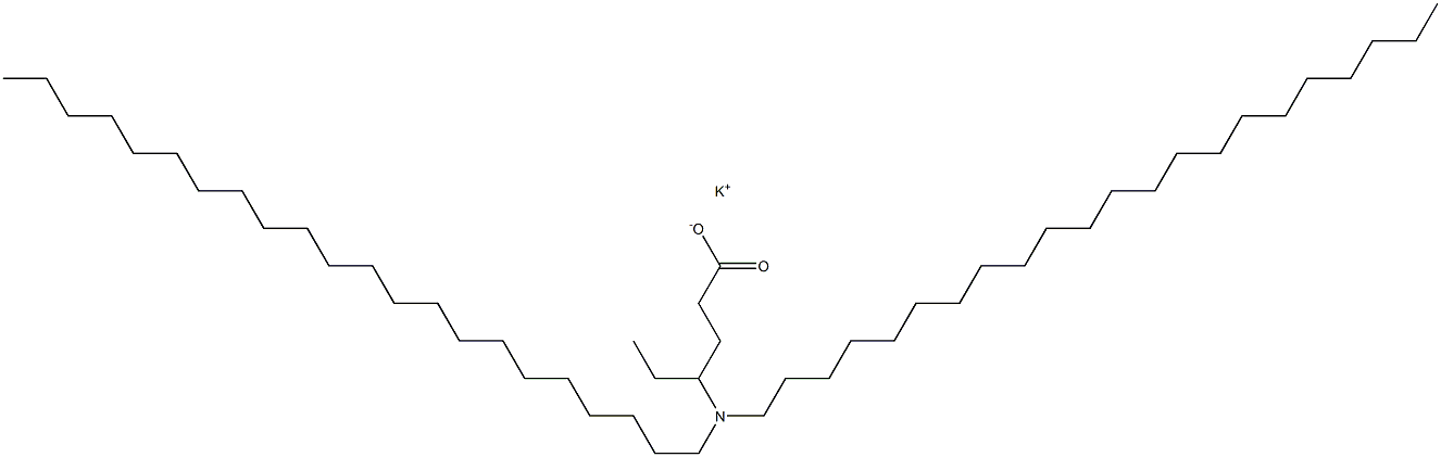 4-(Didocosylamino)hexanoic acid potassium salt Struktur