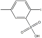 2-Iodo-5-methylbenzenesulfonic acid Struktur