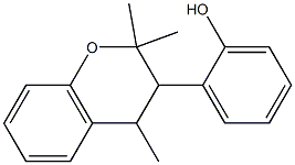 2,2,4-Trimethyl-3-(o-hydroxyphenyl)chroman Struktur