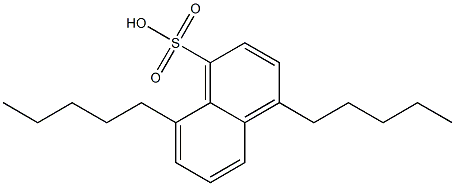 4,8-Dipentyl-1-naphthalenesulfonic acid Struktur