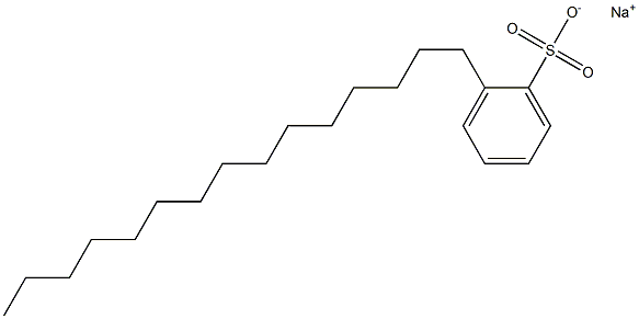 2-Pentadecylbenzenesulfonic acid sodium salt Struktur