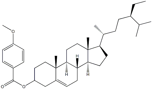 Stigmast-5-en-3-ol 4-methoxybenzoate Struktur