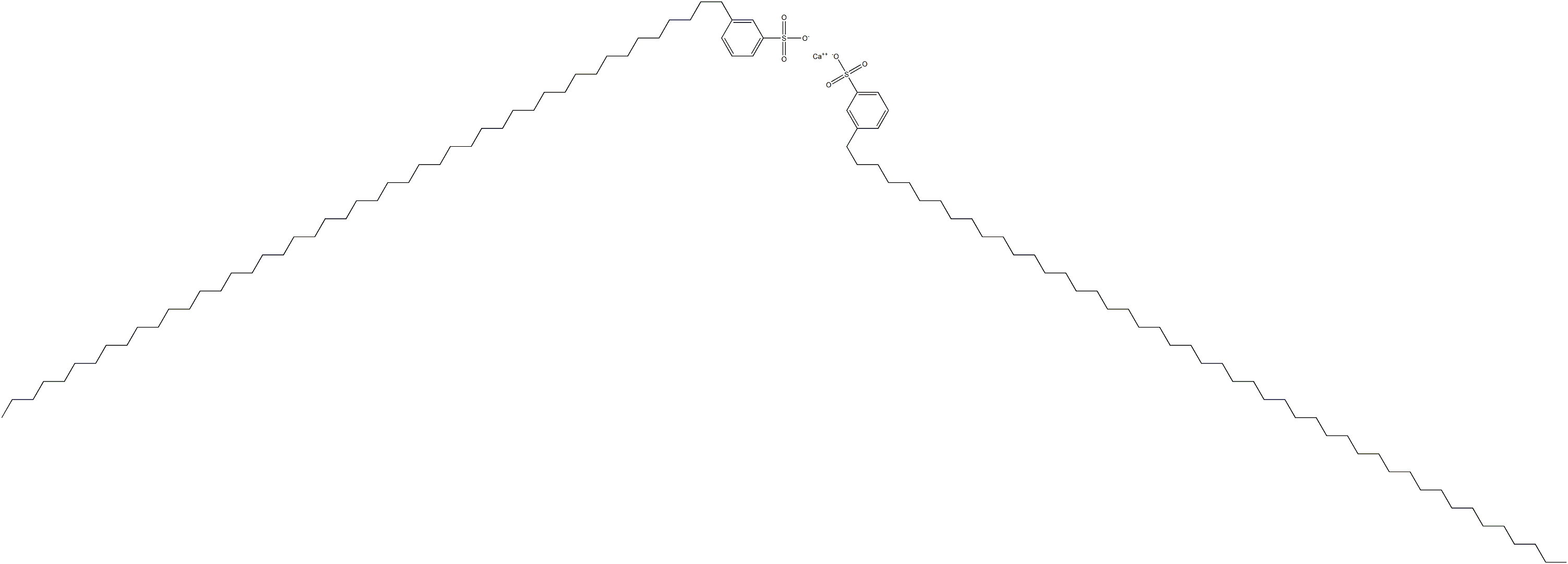 Bis[3-(heptatetracontan-1-yl)benzenesulfonic acid]calcium salt Struktur