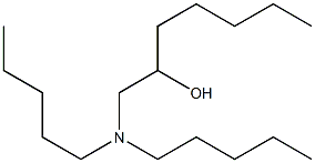 1-Dipentylamino-2-heptanol Struktur