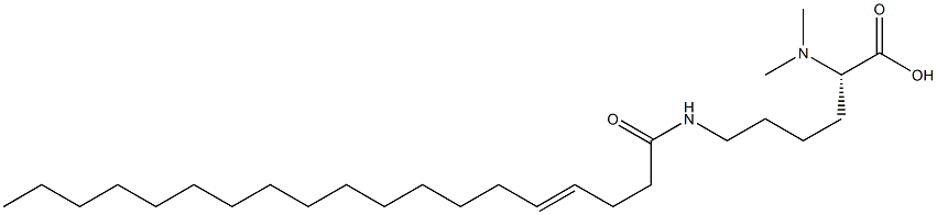 N6-(4-Nonadecenoyl)-N2,N2-dimethyllysine Struktur