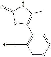 4-Methyl-5-(3-cyano-4-pyridyl)thiazol-2(3H)-one Struktur