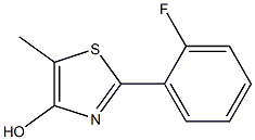 2-(2-Fluorophenyl)-5-methylthiazol-4-ol Struktur