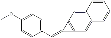 1-(4-Methoxyphenylmethylene)-1H-cyclopropa[b]naphthalene Struktur