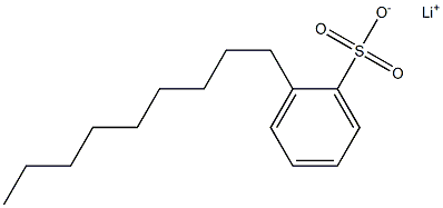 2-Nonylbenzenesulfonic acid lithium salt Struktur