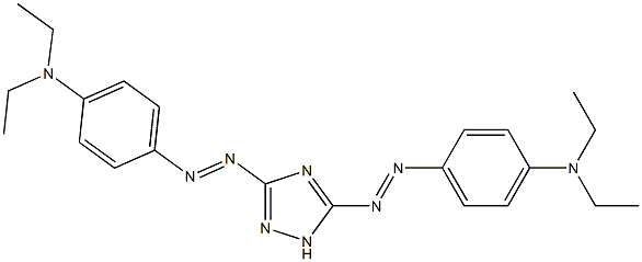 3,5-Bis[p-(diethylamino)phenylazo]-1H-1,2,4-triazole Struktur