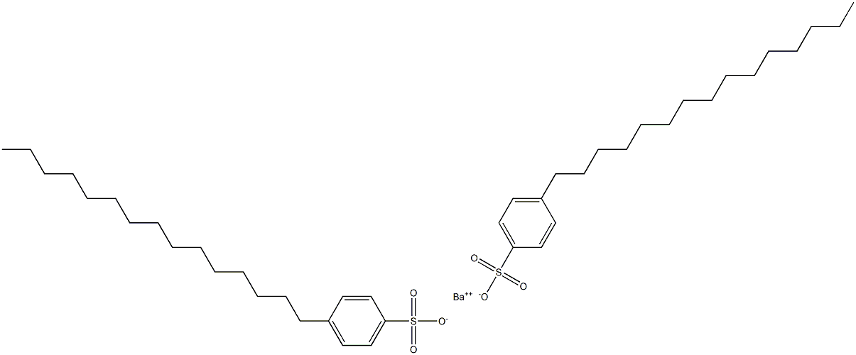 Bis(4-pentadecylbenzenesulfonic acid)barium salt Struktur