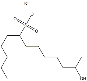 12-Hydroxytridecane-6-sulfonic acid potassium salt Struktur