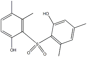 2,2'-Dihydroxy-4,5',6,6'-tetramethyl[sulfonylbisbenzene] Struktur