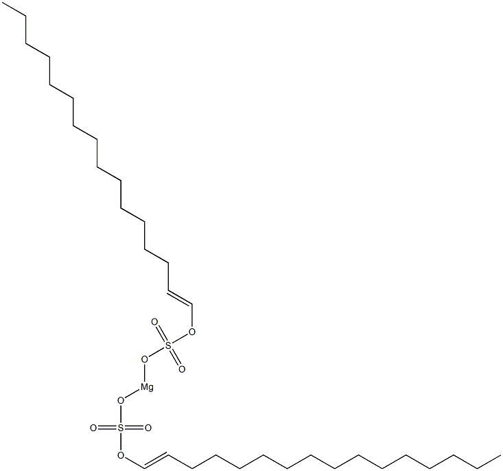 Bis[(1-hexadecenyloxy)sulfonyloxy]magnesium Struktur