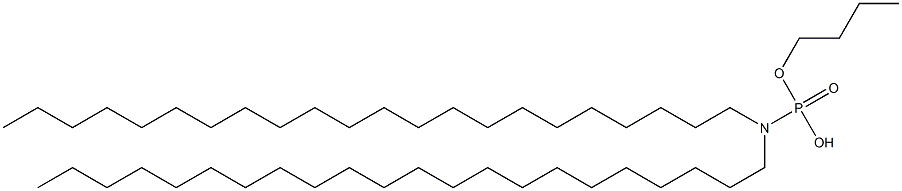 N,N-Didocosylamidophosphoric acid hydrogen butyl ester Struktur