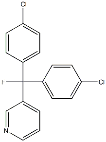 3-[Fluorobis(4-chlorophenyl)methyl]pyridine Struktur