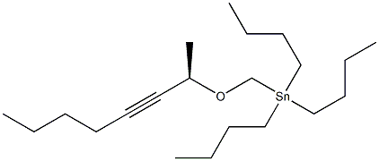 Tributyl[(R)-1-methyl-2-heptynyloxymethyl]stannane Struktur