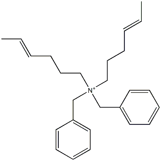 Di(4-hexenyl)dibenzylaminium Struktur