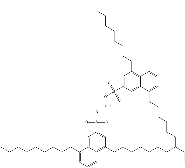 Bis(4,8-dinonyl-2-naphthalenesulfonic acid)zinc salt Struktur