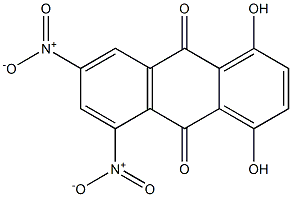 1,4-Dihydroxy-5,7-dinitroanthraquinone Struktur