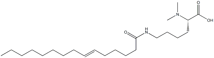 N6-(6-Pentadecenoyl)-N2,N2-dimethyllysine Struktur