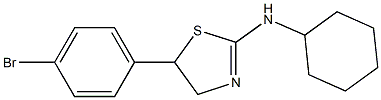 5-(4-Bromophenyl)-2-cyclohexylamino-2-thiazoline Struktur