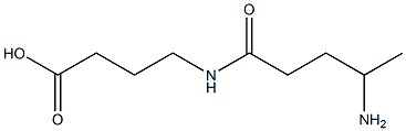 4-[(4-Aminovaleryl)amino]butanoic acid Struktur