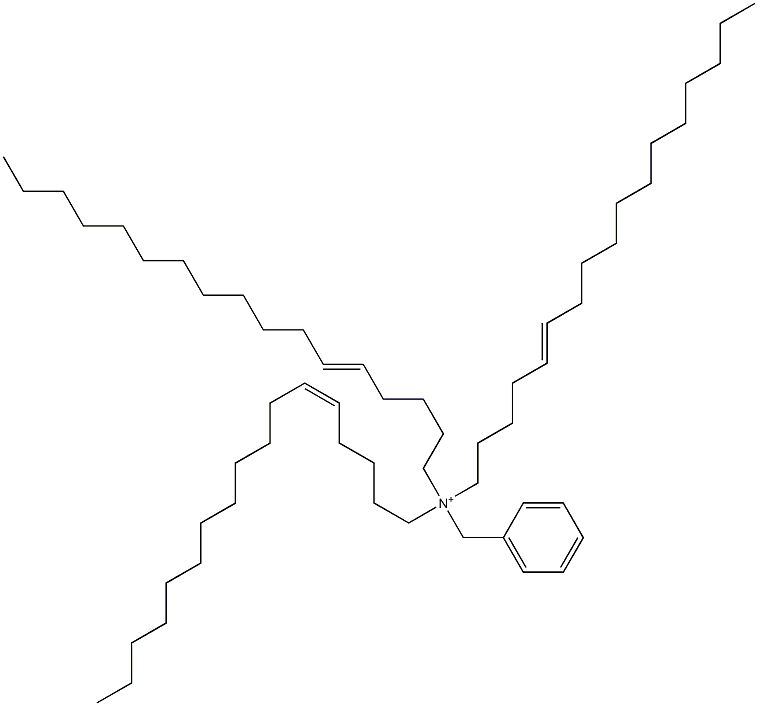 Tri(5-heptadecenyl)benzylaminium Struktur